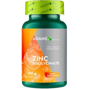 Bisglicinat de Zinc, 90 capsule, Adams