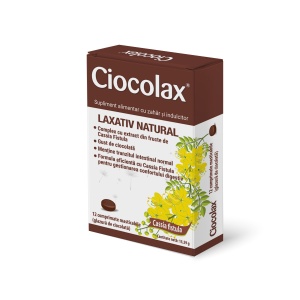 Ciocolax laxativ natural, 12 comprimate, Solacium Pharma