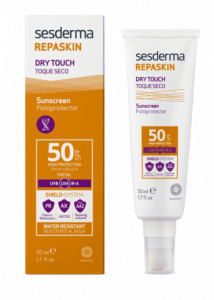 Crema pentru fata cu protectie solara SPF 50 Dry Touch Repaskin, 50 ml, Sesderma