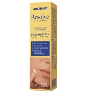 Crema si stick de fata cu protectie solara SPF50+ Resolve, 40 ml + 3.2 ml, Pietrasanta Pharma