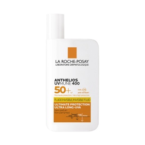 Fluid invizibil cu protectie solara SPF 50+ textura ultra-fluida pentru ten sensibil fara parfum Anthelios UV-Mune 400, 50ml, La Roche-Posay