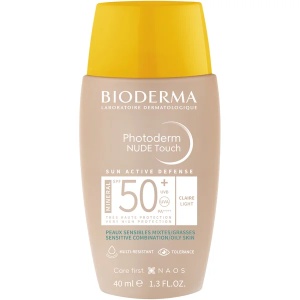 Fluid Nude Touch Mineral pentru ten deschis cu SPF50+ Photoderm, 40ml, Bioderma