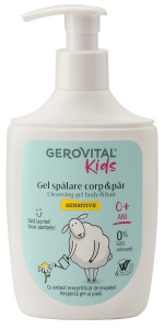 Gel spalare corp si par Sensitive, 300 ml, Gerovital Kids