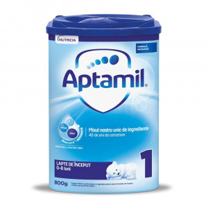 Lapte de inceput 0-6 luni NUTRI-BIOTIK 1, 800g, Aptamil