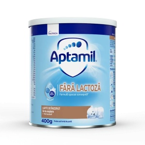 Lapte de inceput de la nastere fara lactoza, 400g, Aptamil