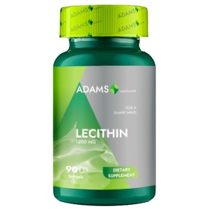 Lecitina 1200mg, 90cps, Adams Supplements