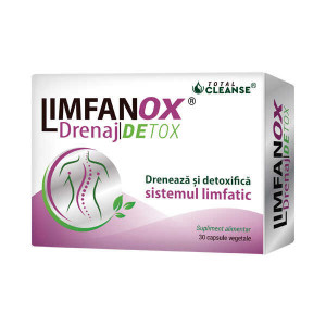 Limfanox Drenaj Detox Total Cleanse, 30 capsule, Cosmopharm