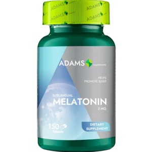 Melatonin 3 mg, 150 comprimate, Adams Supplements