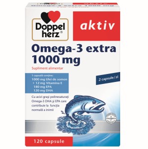 Omega 3 extra, 1000 mg, 120 capsule, Doppelherz