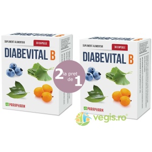 Pachet Diabevital B, 30+30 capsule (1+1), Parapharm