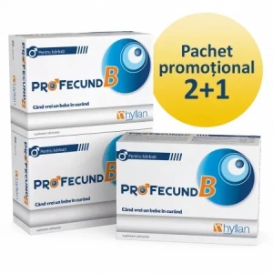 Pachet Profecund B (3 la pret de 2), 30 comprimate, Hyllan