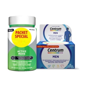 Pachet promo Centrum pentru barbati 30 comprimate + Centrum Active Move 30 capsule, Haleon