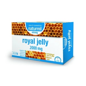 Royal Jelly Strong, 2000 mg, 20 fiole x 15 ml, Naturmil