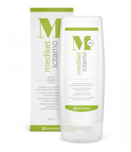 Sampon pentru scalp iritat si exces de sebum Mediket Ictamo, 180 ml, Benemedo