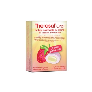 Therasal Oral capsuni, 18 comprimate masticabile, Vedra