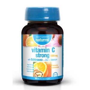 Vitamina C Strong, 1000 mg, 60 tablete, Naturmil
