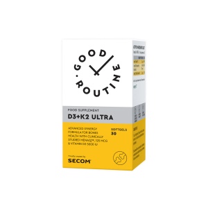 Vitamina D3 + K2 Ultra Good Routine, 30 capsule gelatinoase moi, Secom