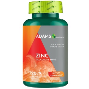 Zinc 50mg, 120cp, Adams