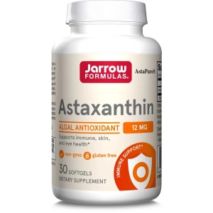 Astaxanthin 12mg antioxidant Jarrow, 30 capsule moi, Secom