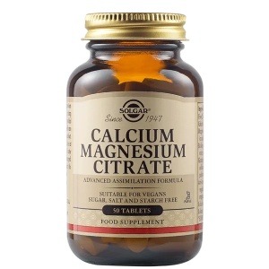 Calciu Magneziu Citrat, 50 tablete, Solgar