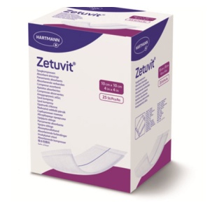 Comprese absorbante Zetuvit, 10x10 cm, 25 bucati, Hartmann