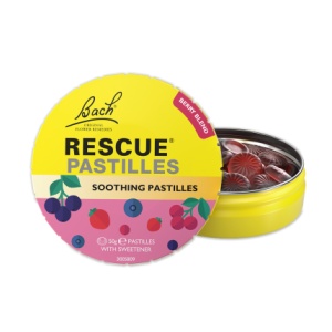 Dropsuri cu aroma de fructe de padure Bach Original, 50 g, Rescue Remedy