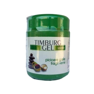 Gel verde de masaj (picioare grele , varice) Timburg, 500 g, Bingo Cosmetics