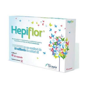Hepiflor pentru adulti, 10 capsule, Terapia