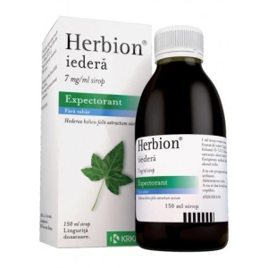 Herbion Iedera sirop expectorant, 7 mg/ml, 150 ml, KRKA