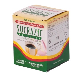 Indulcitor Sucrazit Clasic, 300 tablete, Biscol