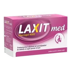 Laxativ sub forma de pulbere pentru solutie orala Laxit Med, 20 plicuri, Fiterman