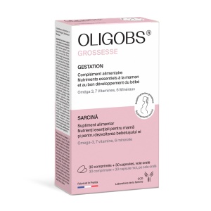 Oligobs Prenatal Omega 3, 30 comprimate + 30 capsule, Euromedex