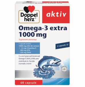 Omega 3 extra, 1000 mg, 60 capsule, Doppelherz
