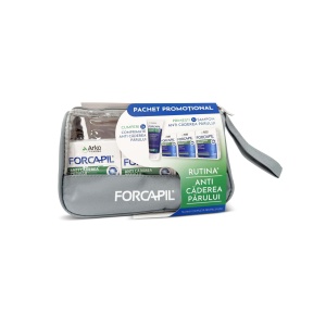 Pachet Forcapil anti-caderea parului 3 x 30 comprimate + Sampon impotriva caderii parului, 200ml, Arkopharma