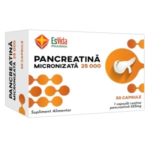 Pancreatina Micronizata, 25000, 30 capsule, Esvida Pharma