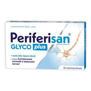 Periferisan Glyco Plus, 30 comprimate filmate, Zdrovit