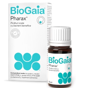 Picaturi orale probiotic Pharax D3 , 5 ml, BioGaia
