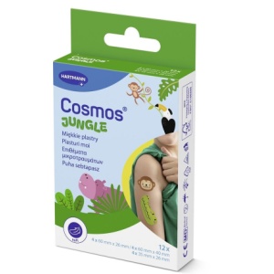 Plasturi in forma de animale, Cosmos Jungle, 12 bucati, Hartmann