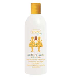 Sampon si gel de dus cu prajituri si inghetata de vanilie pentru copii, 400 ml, Ziaja