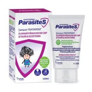 Sampon tratament impotriva paduchilor Santaderm, 150 ml, Viva Pharma