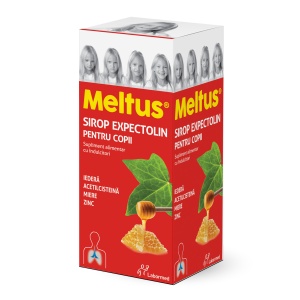 Sirop cu miere, iedera, zinc si acetilcisteina pentru copii Meltus Expectolin, 100 ml, Labormed