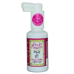 Spray de gat pentru copii si adulti Gatulet Fericit, 20ml, Prisaca Transilvania