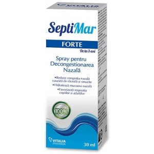 Spray nazal cu Apa de Mare Hipertona, 30 ml,Vitalia