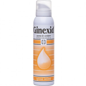 Spuma de curatare pentru ingiena intima la menopauza Ginexid, 150 ml, Naturpharma