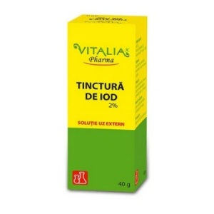 Tinctura de iod, 2%, 40 g, Vitalia