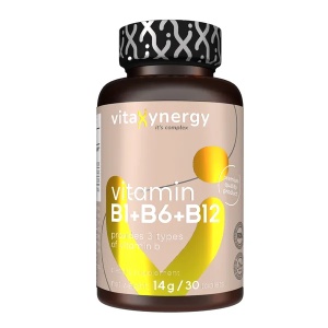Vitamin B1+B6+B12, 30 tablete, Vitaxynergy