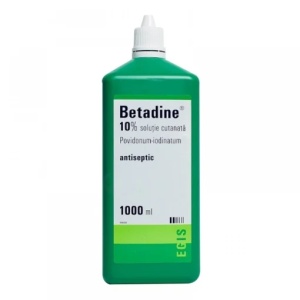 Betadine solutie, 100 mg/ml, 1000 ml, Egis Pharmaceuticals