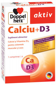 Calciu + D3 Aktiv, 30 comprimate, Doppelherz
