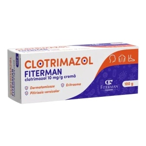 Clotrimazol crema 10 mg/g, 100g, Fiterman
