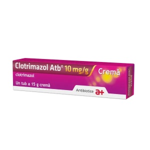 Clotrimazol crema ATB, 10 mg/g, 15 g, Antibiotice Iasi